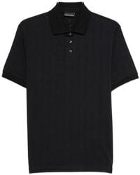 Emporio Armani - Logo Cotton Polo Shirt - Lyst