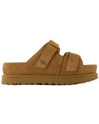 UGG - Mules W Goldenstar Hi Leather Brown - Lyst