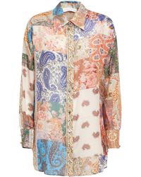 Zimmermann - Devi Oversize Silk Shirt - Lyst