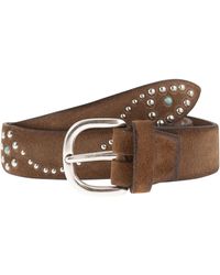 Alberto Luti - Westerse Riem Van Suède Met Studs - Lyst