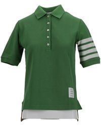 Thom Browne - Short Sleeve Logo Polo - Lyst