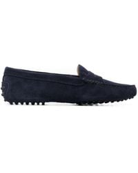 Tod's - Gommini Suede Loafers - Lyst
