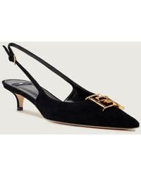 Elisabetta Franchi - Suede Slingback - Lyst
