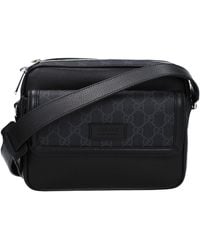 Gucci - Umhängetaschen Männer Stoff schwarz - Lyst