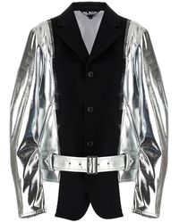 Comme des Garçons - Comme Des Garcons Zwart Gelamineerd Jas - Lyst