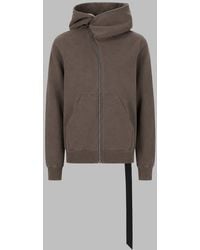 Rick Owens - Mountain Hooded Sweatshirt Cotton Sweatshirts - Lyst