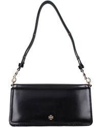 Tory Burch - Black Leather Shoulder Bag - Lyst