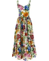 Dolce & Gabbana - 'bouquet' Jurk - Lyst
