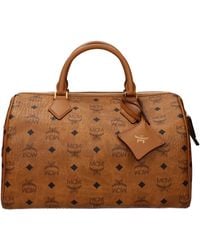 MCM - Handbags For /Cognac Fabric - Lyst