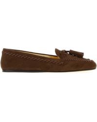 Prada - Suede Loafers - Lyst
