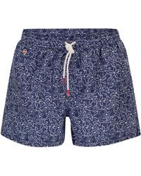 Kiton - Short Patterned Swim Boxers - Lyst