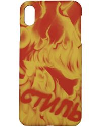 Heron Preston - Porta Iphone Iphone Xs Max Uomo Pvc Multicolore - Lyst