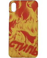 Heron Preston - Porta Iphone Iphone Xs Max Uomo Pvc Multicolore - Lyst