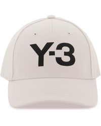 Y-3 - Y 3 Baseballkappe Mit Gesticktem Logo - Lyst