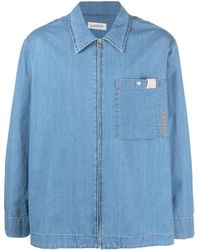 Lanvin - Jeanshemd Mit Reißverschluss - Lyst