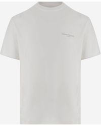 Maison Margiela - Stretch Cupro T Shirt With Logo - Lyst