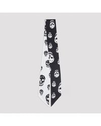 McQueen - Skull Ribbon Scarf - Lyst