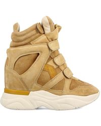 Isabel Marant - Balskee Suede Leather Sneakers - Lyst