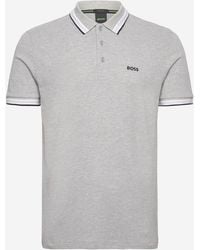 BOSS - Cotton Piqué Polo Shirt With Logo - Lyst