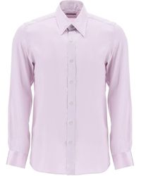 Tom Ford - Silk Charmeuse Blouse Camisa - Lyst