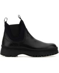 Prada - Leather Ankle Boots - Lyst