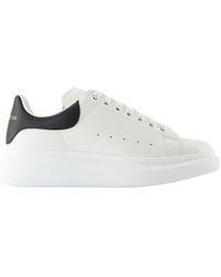 McQueen - Baskets surdimensionnées alexander mc queen en cuir blanc - Lyst