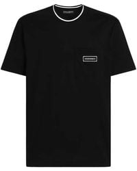 Dolce & Gabbana - Cotton T Shirt With Logo - Lyst