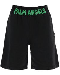 Palm Angels - Sporty Bermuda Shorts Met Logo - Lyst