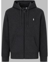 Polo Ralph Lauren - Zip-Up Embroidered Logo Cotton-Blend Hoodie - Lyst
