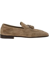 Brunello Cucinelli - Suede Moccasins With Tassels - Lyst