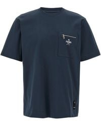 Fendi - Camiseta de bolsillo - Lyst