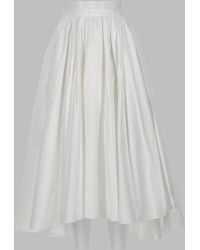 Self-Portrait - Cotton Skirt - Lyst