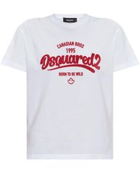 DSquared² - T-shirts En Polo's Wit - Lyst