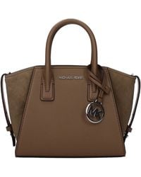 Michael Kors - Avril Handbag/Wood Leather - Lyst