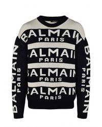 Balmain - Trui Zwart - Lyst