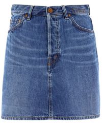Chloé - Denim Mini Skirt - Lyst