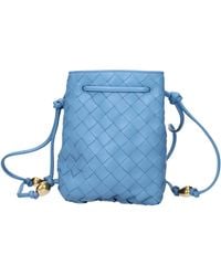 Bottega Veneta - Crossbody Bags Sky/Windy Leather - Lyst