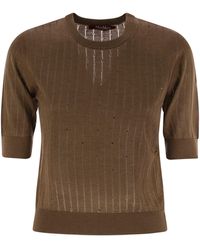 Max Mara - Pila Wool And Silk Sweater With Sequins - Lyst