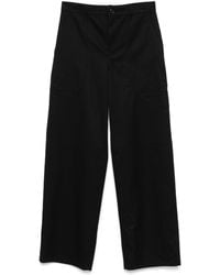 Loewe - Cotton And Silk Cargo Trousers - Lyst