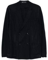Giorgio Armani - Cashmere Double-Breasted Blazer Jacket - Lyst