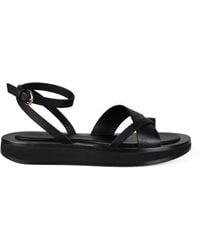 Co. - Strappy Leather Flat Sandals - Lyst