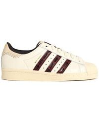adidas - "Superstar" weiße Lear-Turnschuhe - Lyst