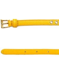 Prada - Skinny Eyelet Belt Mimosa - Lyst