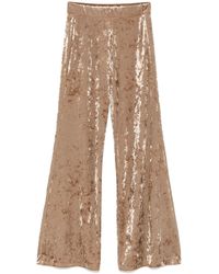 forte_forte - Iridescent Stretch Velvet High Waist Pants - Lyst