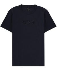 Fendi - T Shirt Con Logo 3 D - Lyst