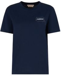 Marni - T Shirts En Polos Blauw - Lyst