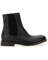 Uma Wang - Textured Leather Ankle Boot - Lyst