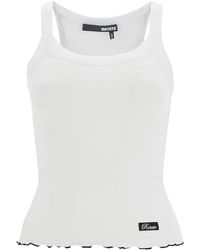 ROTATE BIRGER CHRISTENSEN - Roteer Geribbelde Tanktop Met Logo -label - Lyst