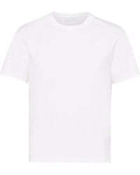 Prada - T-Shirt Round Neck - Lyst