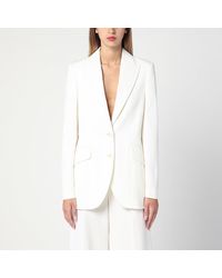 Stella McCartney - Ivory Wool Single-Breasted Jacket - Lyst